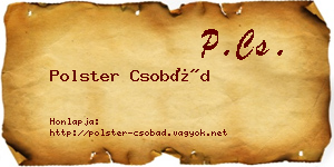 Polster Csobád névjegykártya